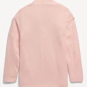 New w/tag Old navy Women's Pink Large Shawl-Collar Open-Front Sw…